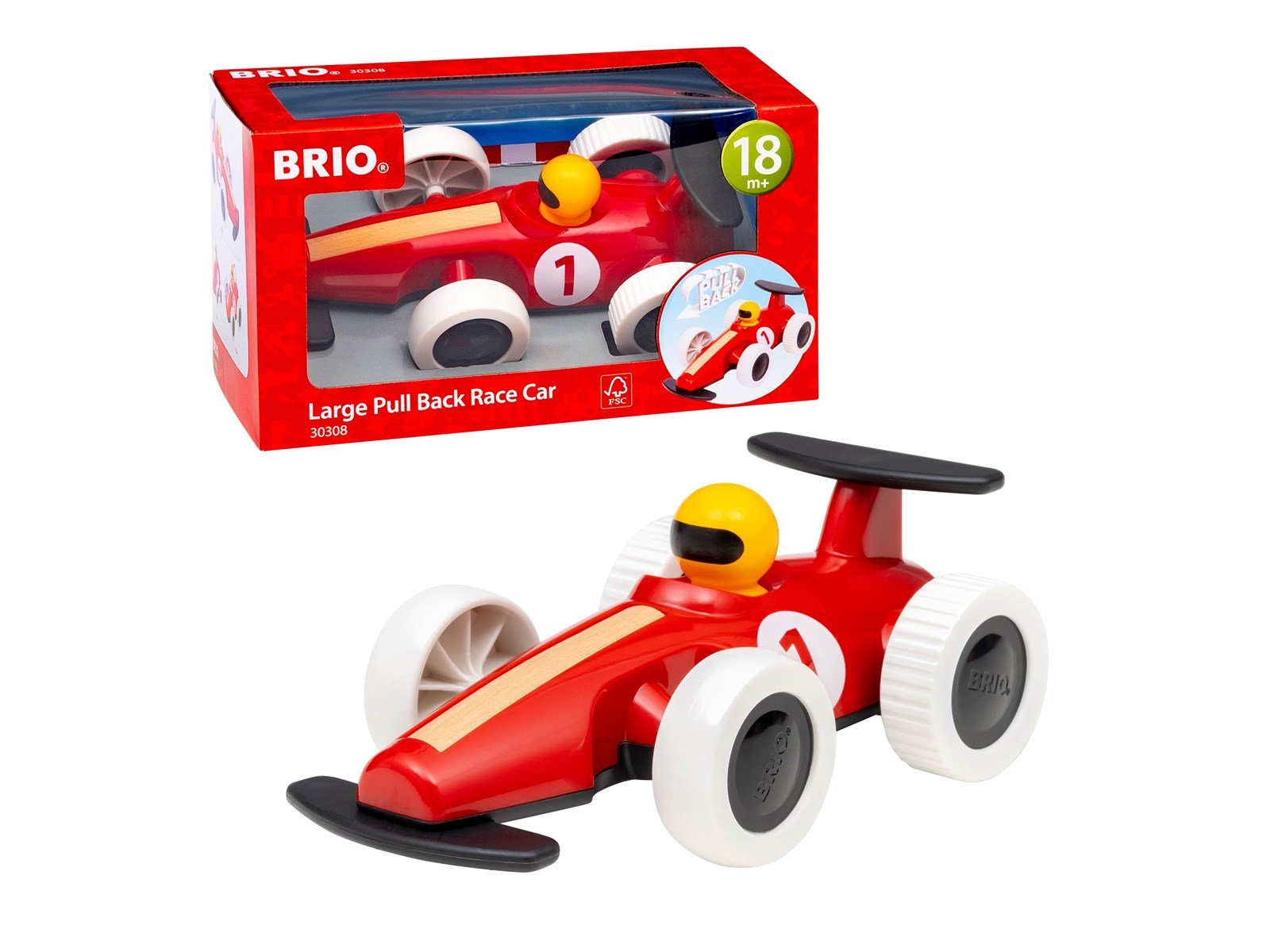Brio BRIO Großer Rennwagen mit Rückziehmotor Brio BRIO Großer Rennwagen mit Rückziehmotor
